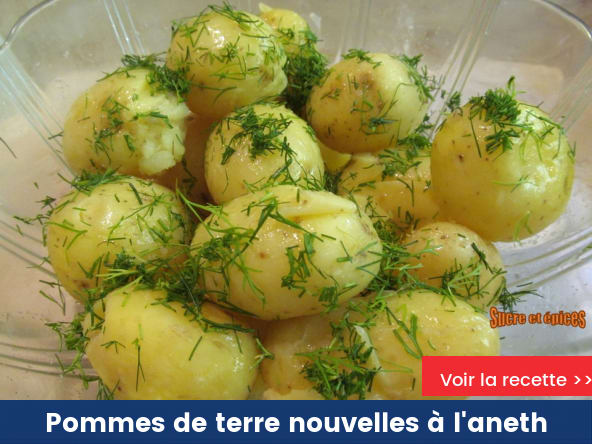 Pommes de terre nouvelles au beurre et à l'aneth